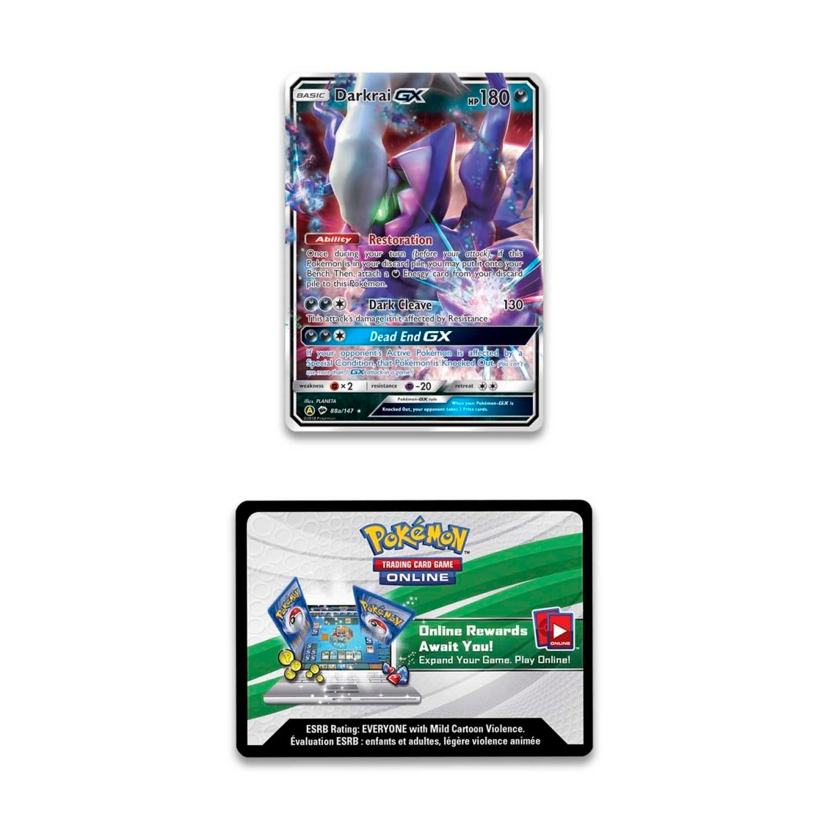 Pokémon TCG: Shining Legends - Shiny Darkrai-GX Figure Collection